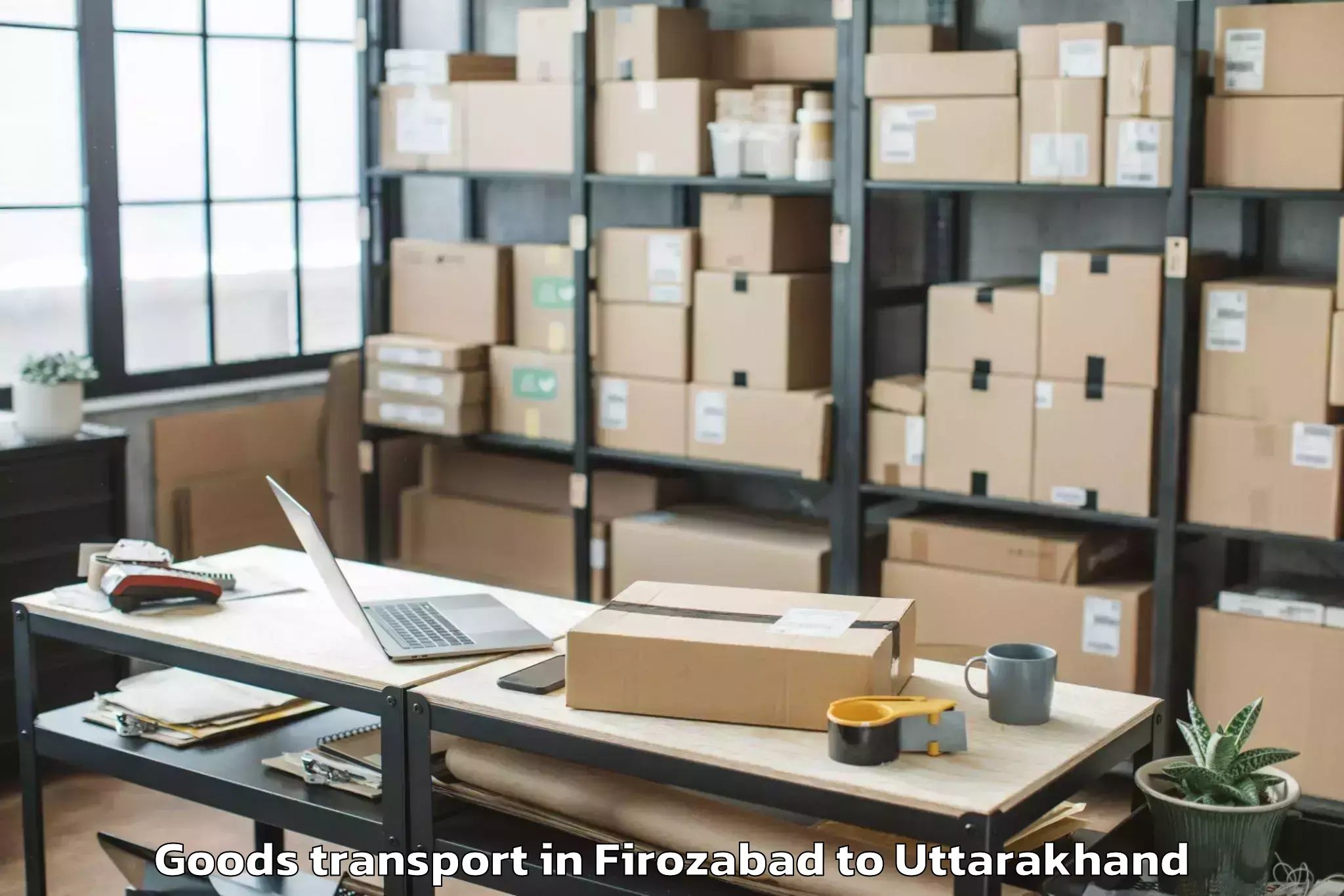 Easy Firozabad to Haldwani Goods Transport Booking